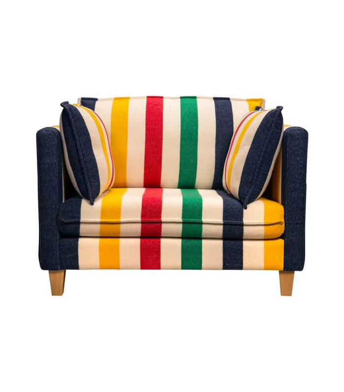Churchill Multistripe Lounge Chair
