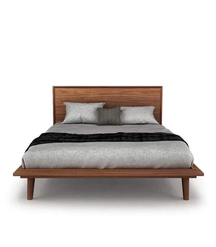 Herman Light Walnut Platform Bed